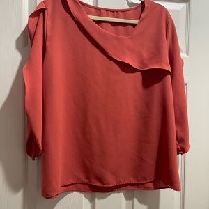 Source Unknown Women's Rust Blouse